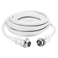 Hubbell Wiring Device-Kellems Locking Devices, Twist-Lock®, Marine Grade, Ship to Shore Cableset, 50A 125/250V, 3-Pole 4-Wire Grounding, Non-NEMA, White, LED Indicators HBL61CM52WLED